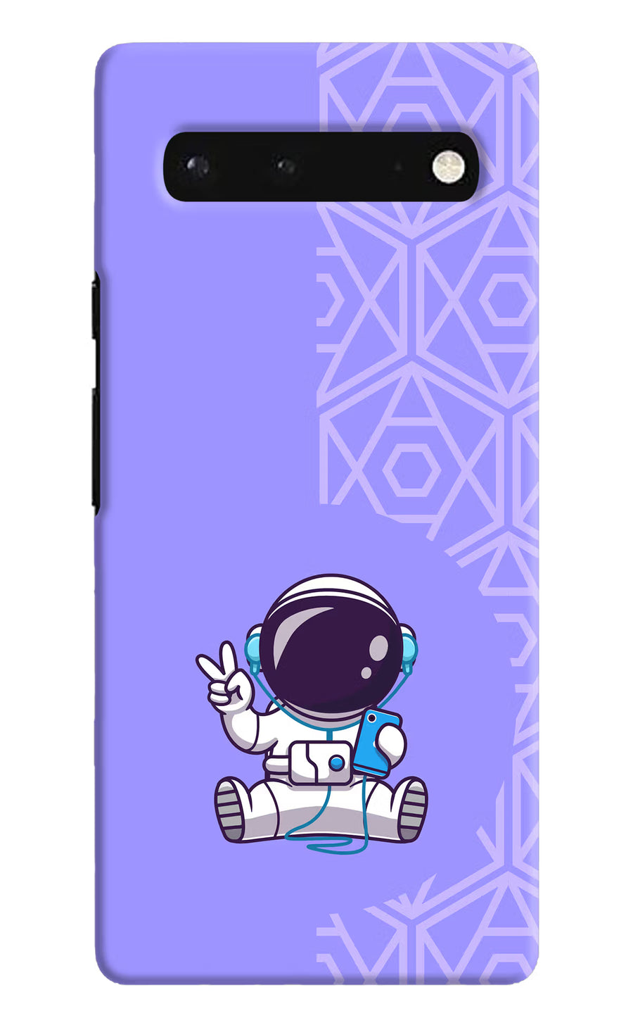 Cute Astronaut Chilling Google Pixel 6 Back Cover, Hard case