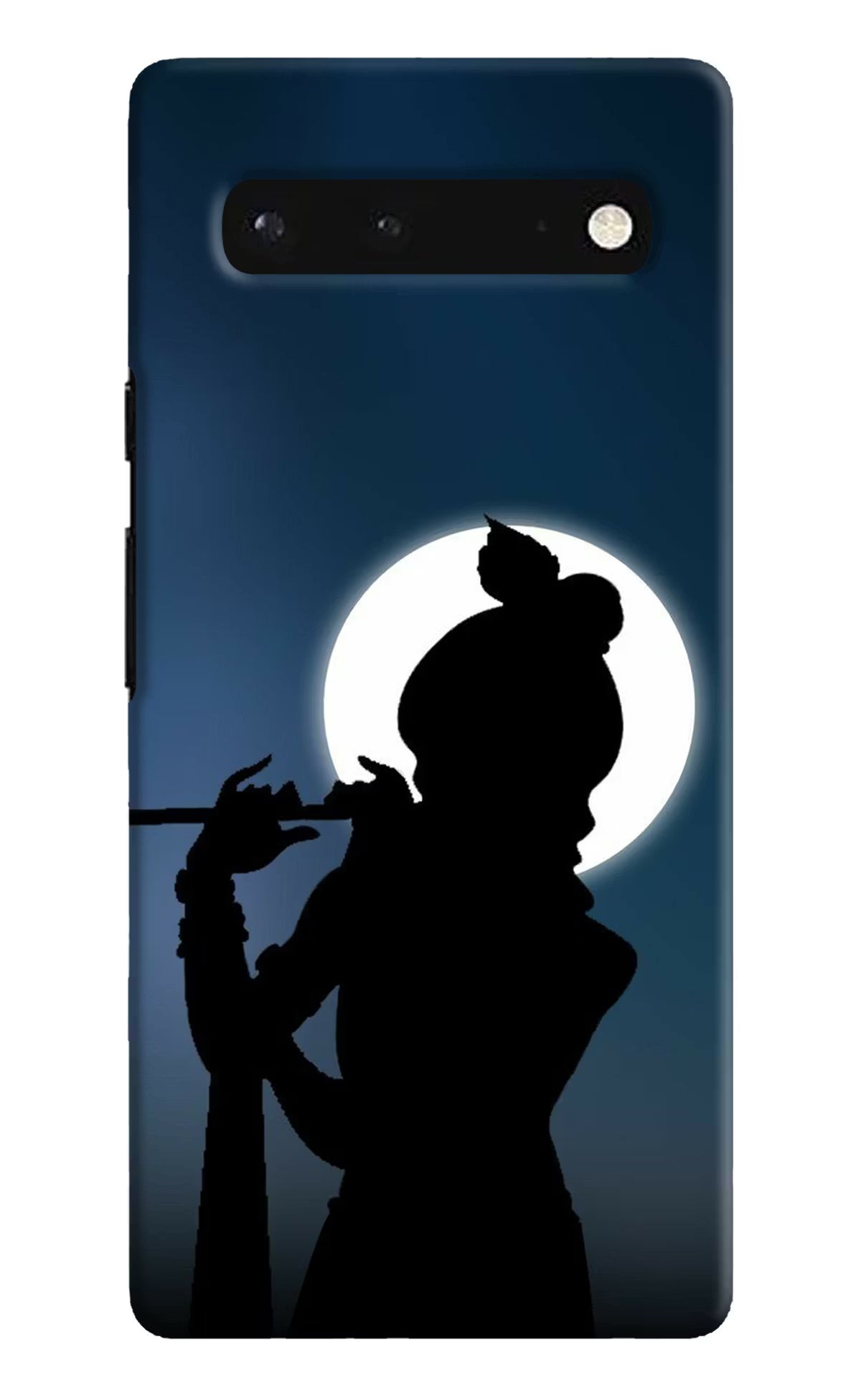 Shri Krishna Silhouette Google Pixel 6 Hard Case Back Cover by Casekaro