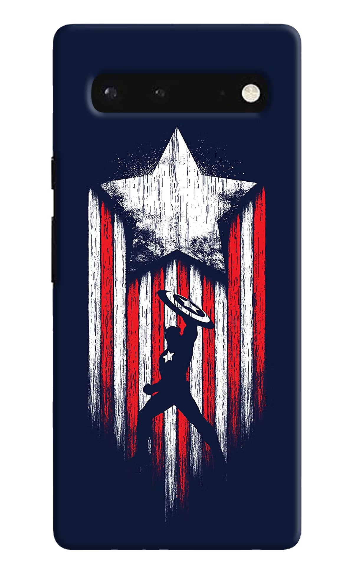 Captain America Marvel Art Google Pixel 6 Hard Case Back Cover by Casekaro