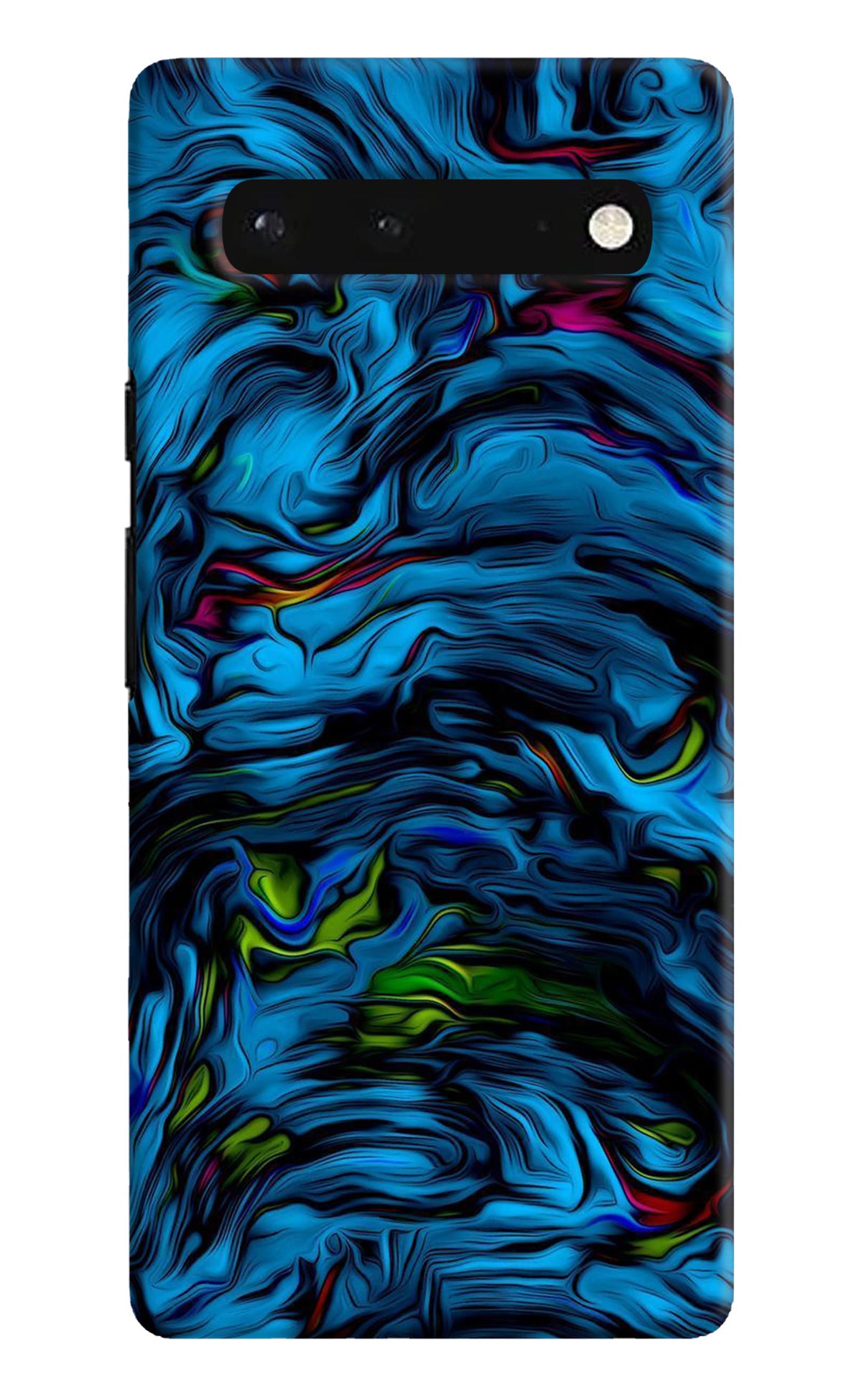 Dark Blue Abstract Google Pixel 6 Back Cover