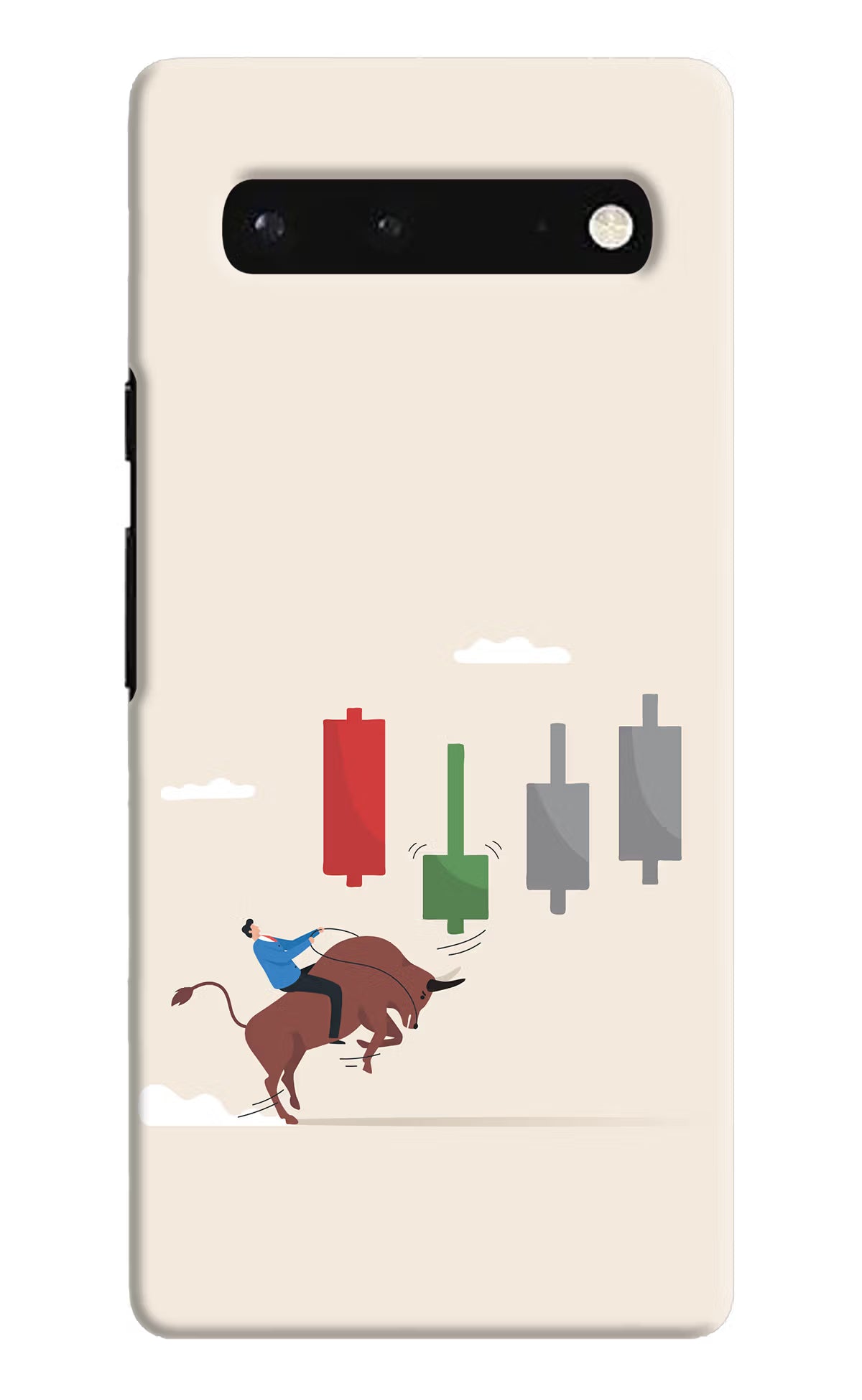 Bull Trading Momentum Google Pixel 6 Hard Case Back Cover by Casekaro