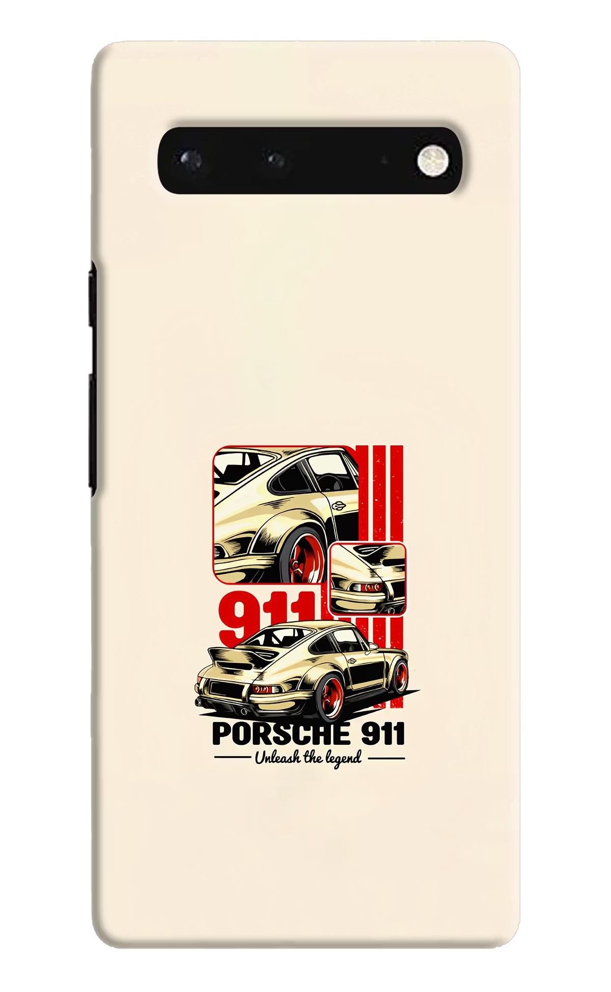 Classic Porsche 911 Google Pixel 6 Hard Case Back Cover by Casekaro