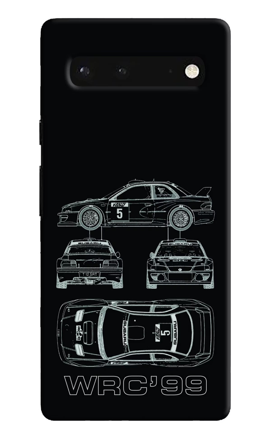 WRC'99 Google Pixel 6 Back Cover, Hard case