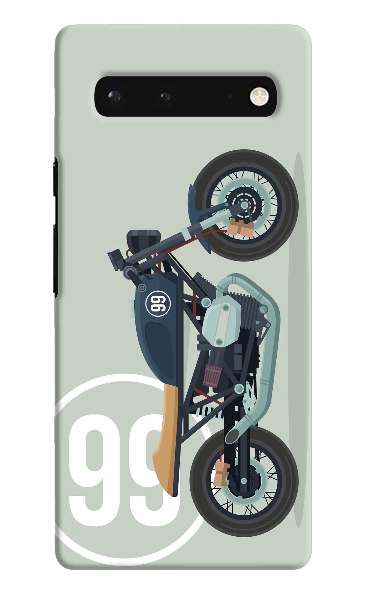 Classic Cafe Racer 99 Google Pixel 6 Hard Case Back Cover by Casekaro