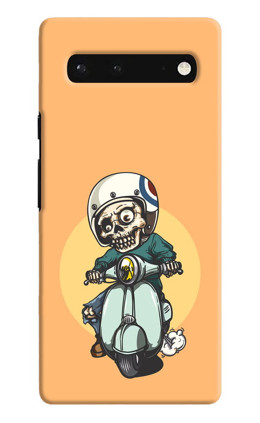 Undead Biker Google Pixel 6 Hard Case Back Cover by Casekaro