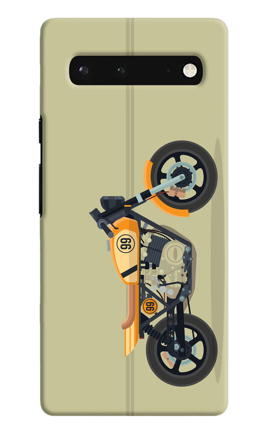 Vertical Speedster Google Pixel 6 Back Cover, Hard case