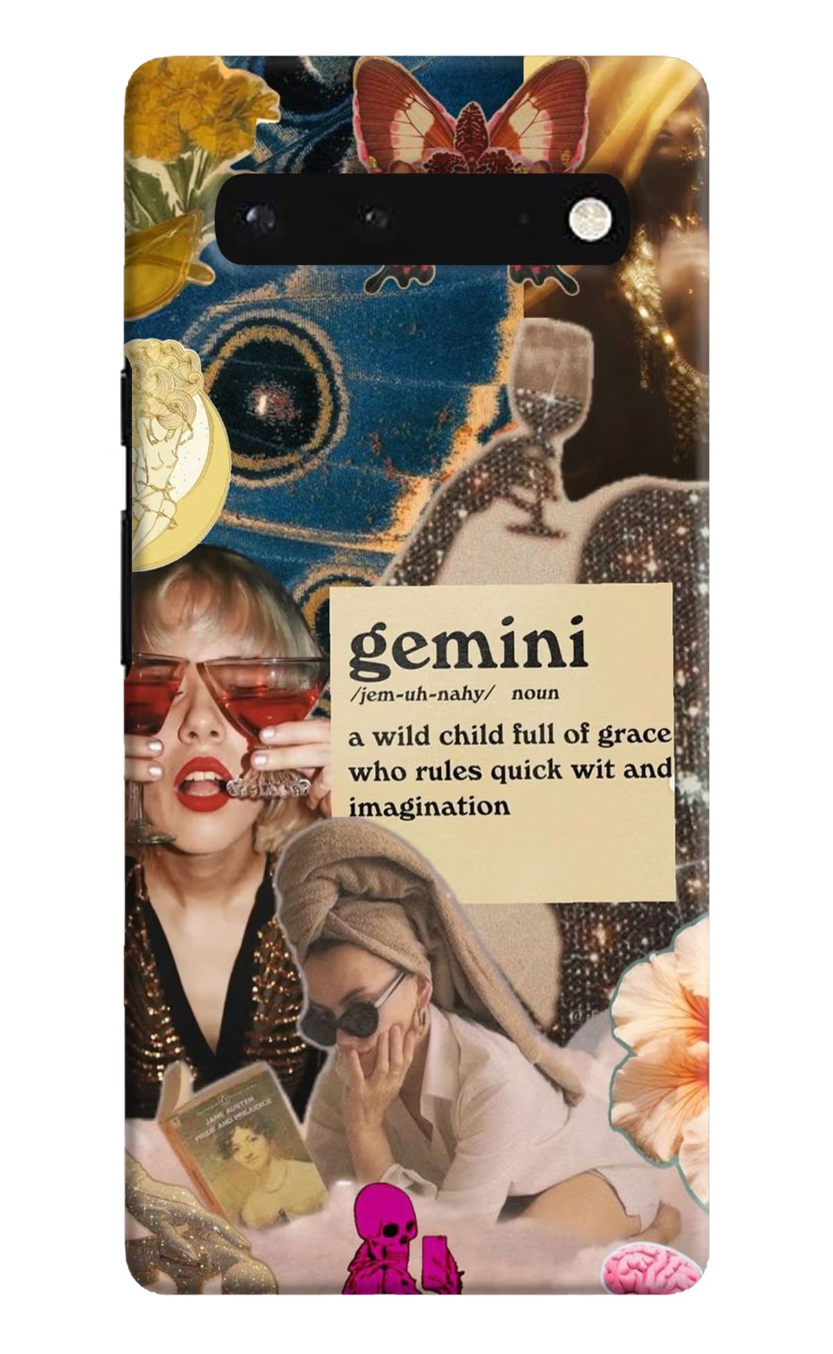 Gemini Zodiac Google Pixel 6 Hard Case Back Cover by Casekaro