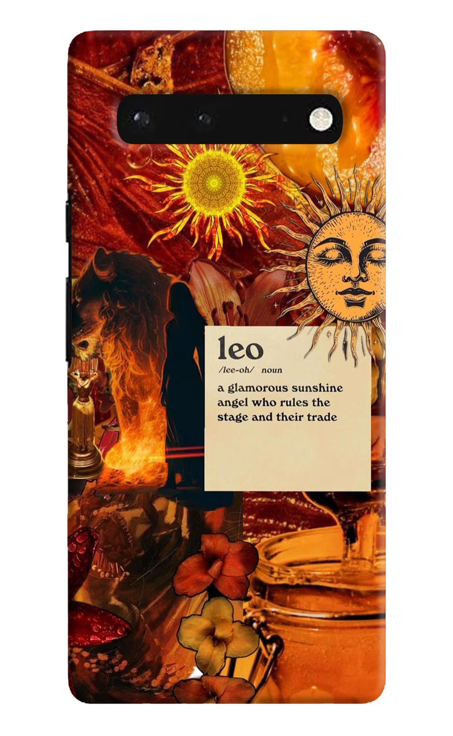 Leo Zodiac Google Pixel 6 Back Cover, Hard case