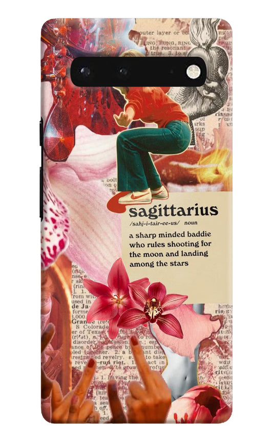 Sagittarius Zodiac Google Pixel 6 Hard Case Back Cover by Casekaro