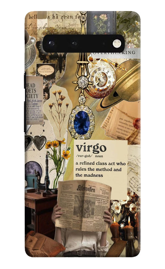 Virgo Zodiac Google Pixel 6 Hard Case Back Cover by Casekaro