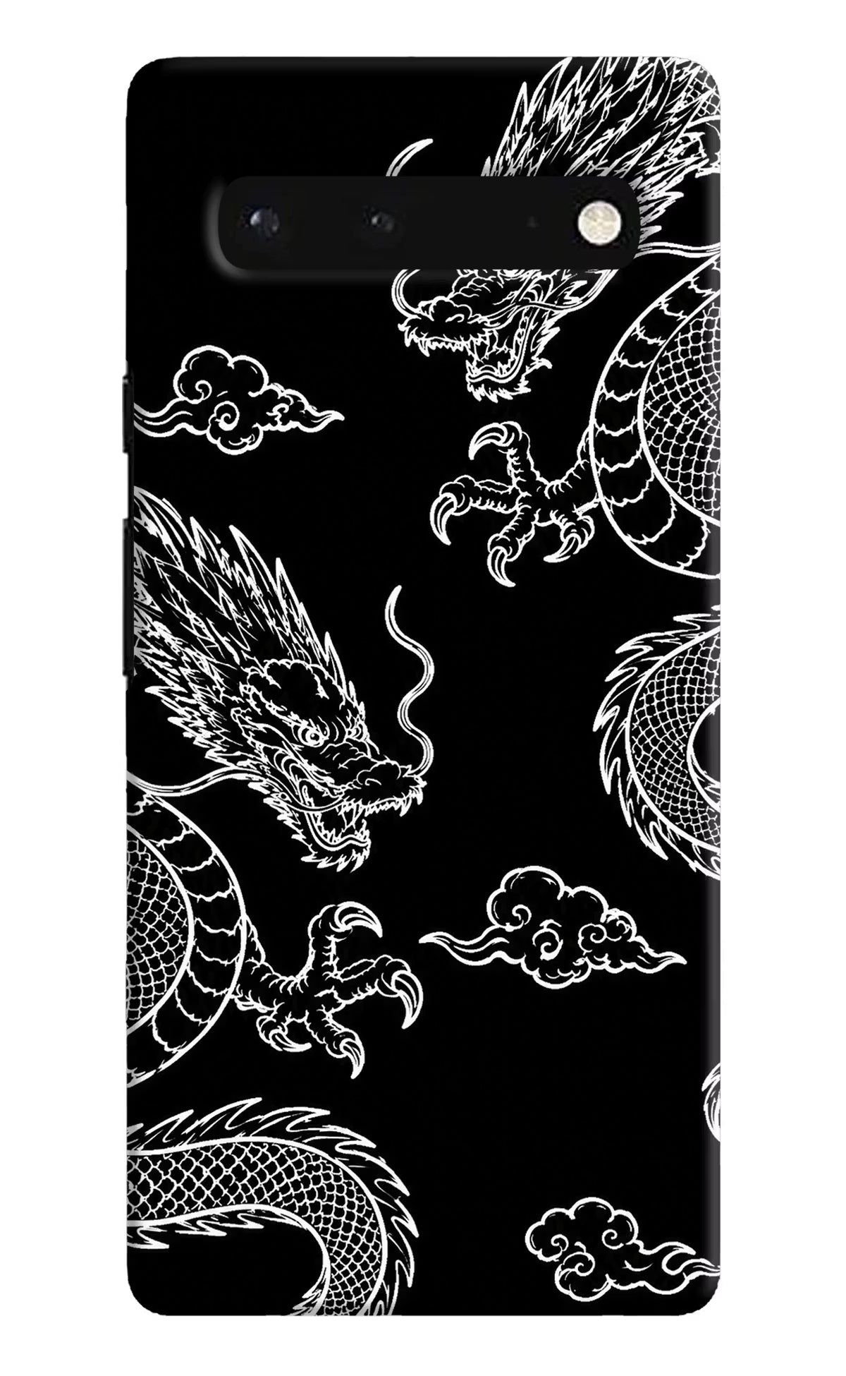 Twin Dragons Google Pixel 6 Hard Case Back Cover by Casekaro