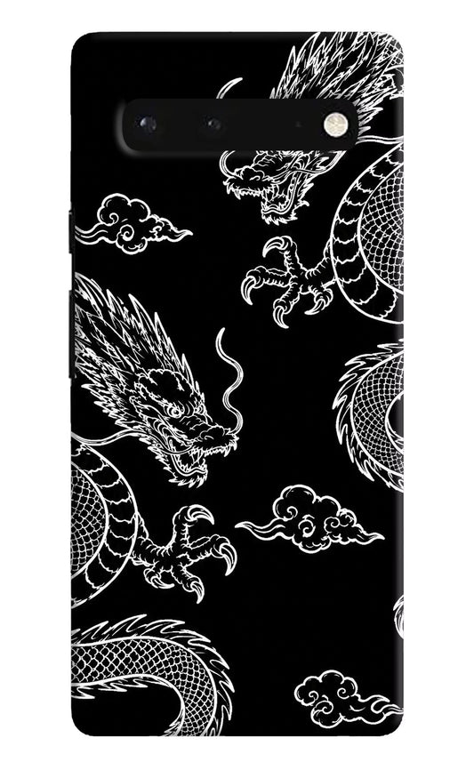 Twin Dragons Google Pixel 6 Hard Case Back Cover by Casekaro