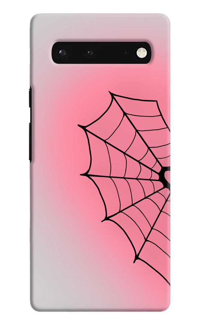 Pink Web Google Pixel 6 Hard Case Back Cover by Casekaro