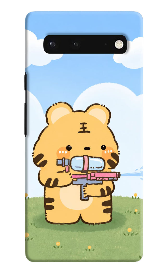Tiger Treat Google Pixel 6 Hard Case Back Cover by Casekaro