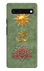 Om & Lotus Google Pixel 6 Back Cover