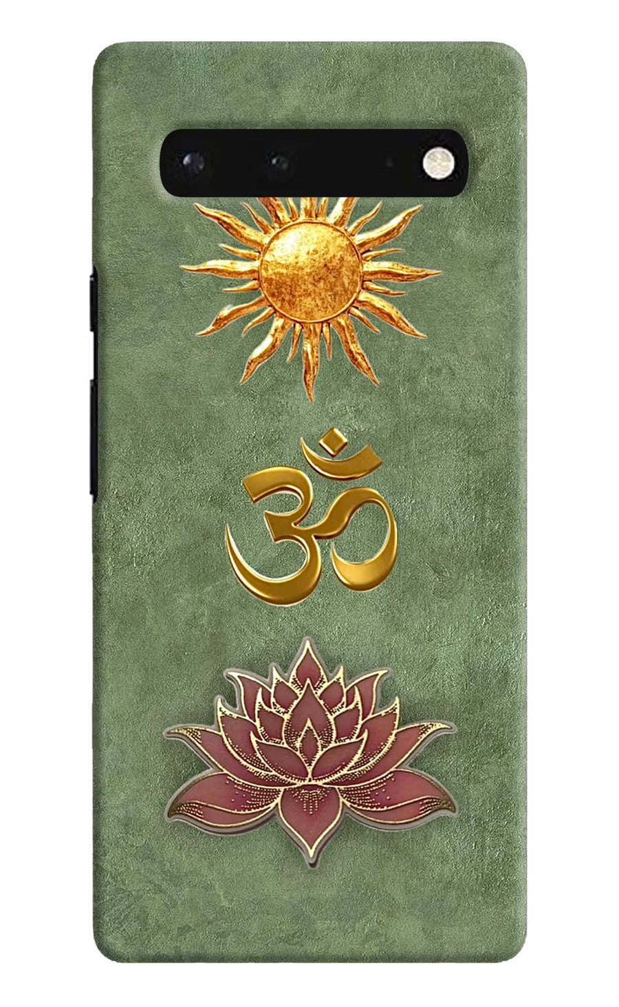 Om & Lotus Google Pixel 6 Back Cover, Hard case