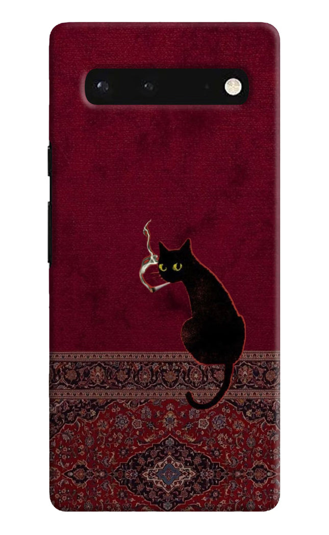 Midnight Cat Google Pixel 6 Hard Case Back Cover by Casekaro