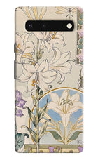 White Lily Google Pixel 6 Back Cover
