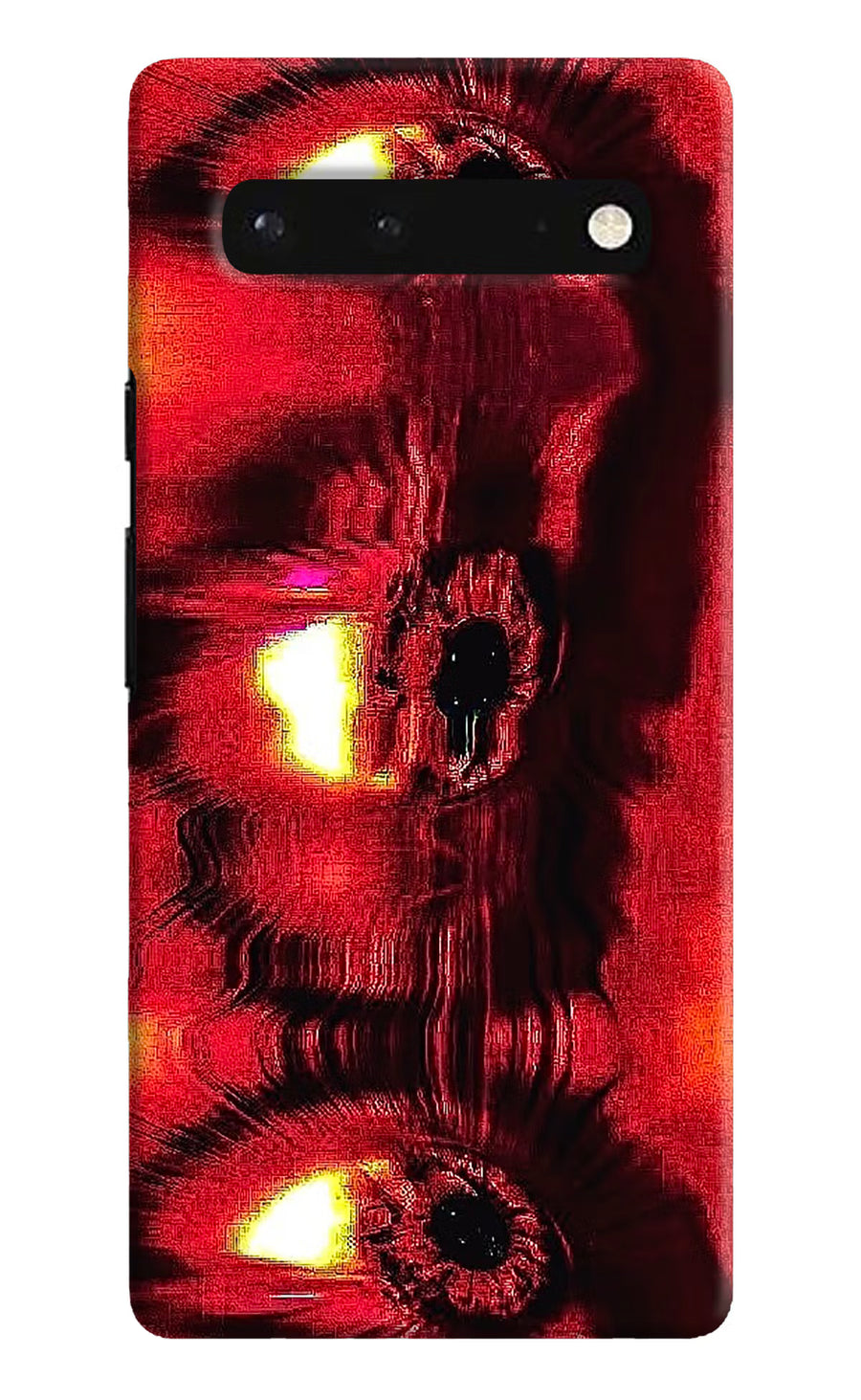 Fire Eye Google Pixel 6 Back Cover, Hard case