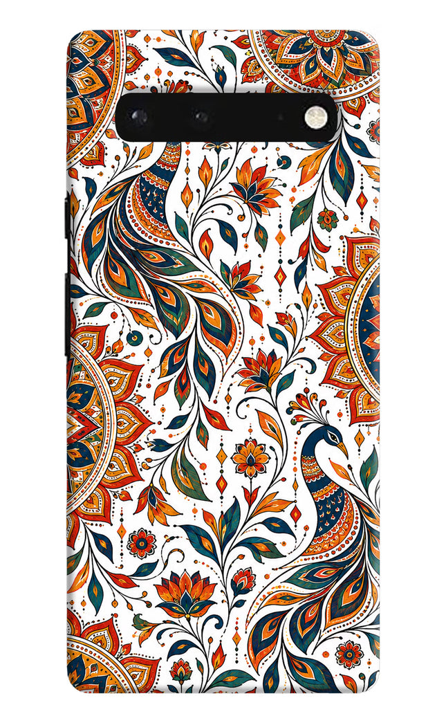 White Mayura Google Pixel 6 Hard Case Back Cover by Casekaro