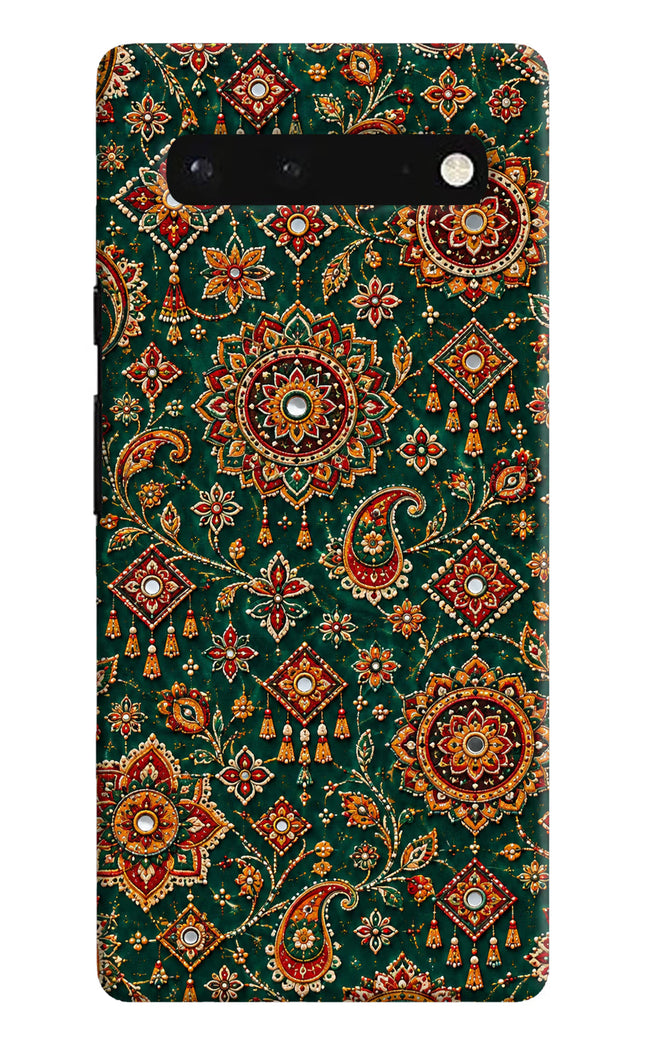 Green Pataka Google Pixel 6 Hard Case Back Cover by Casekaro