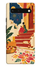 Diwali Rangoli Google Pixel 6 Hard Case Back Cover by Casekaro
