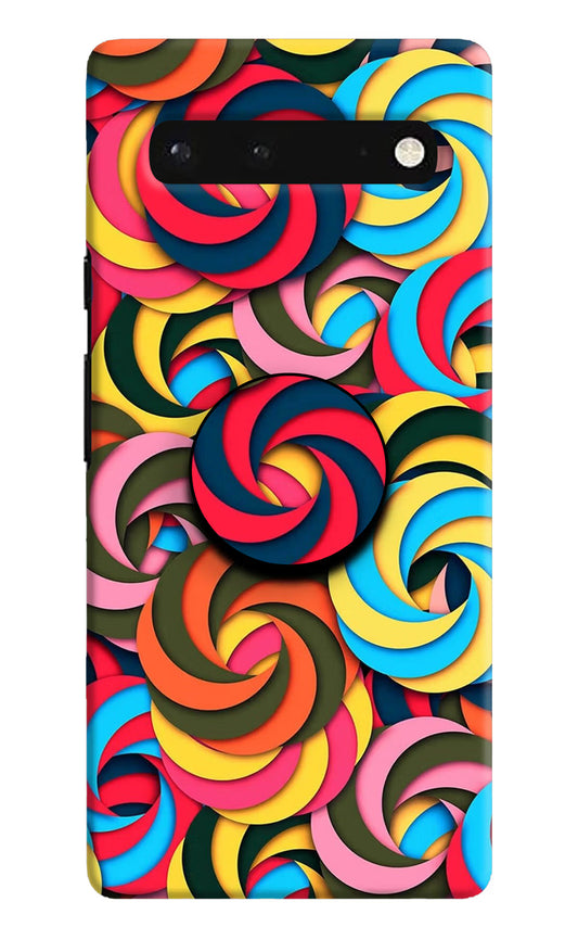 Spiral Pattern Google Pixel 6 Pop Case by Casekaro