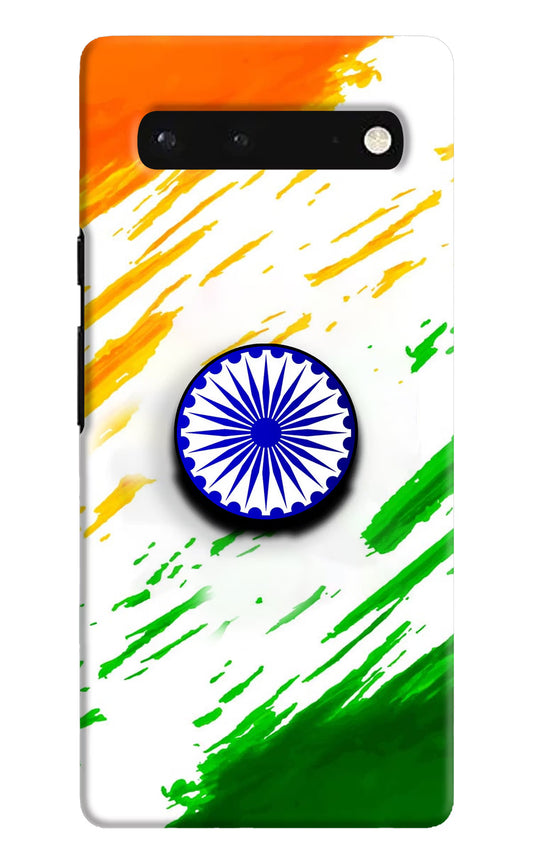 Indian Flag Ashoka Chakra Google Pixel 6 Pop Case by Casekaro