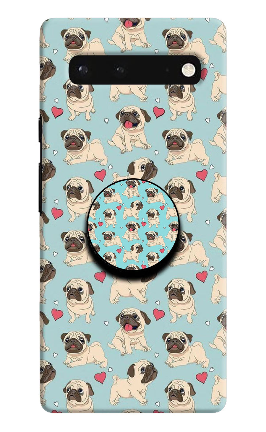Pug Dog Google Pixel 6 Pop Case, Hard case