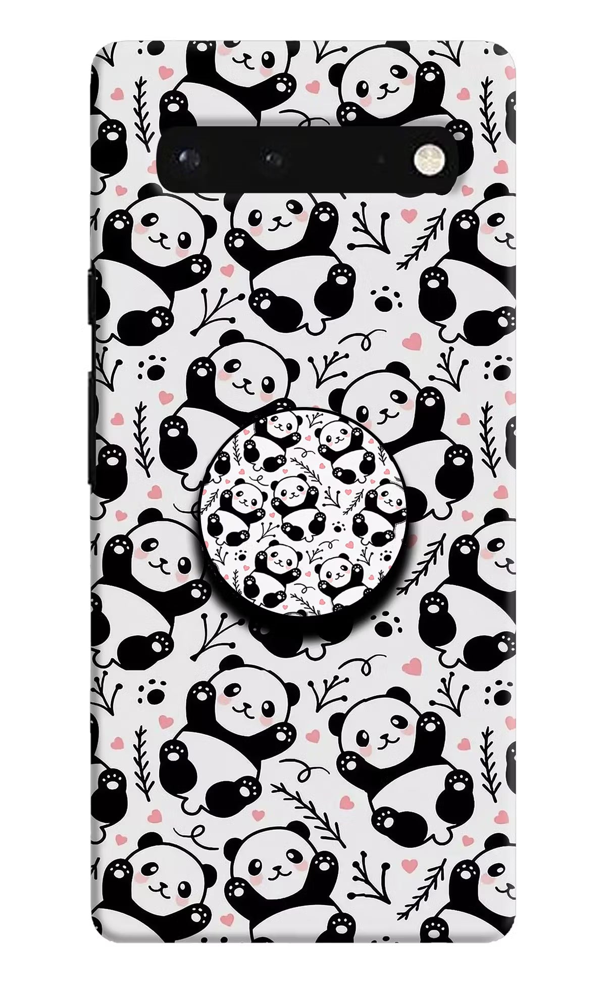 Cute Panda Google Pixel 6 Pop Case by Casekaro