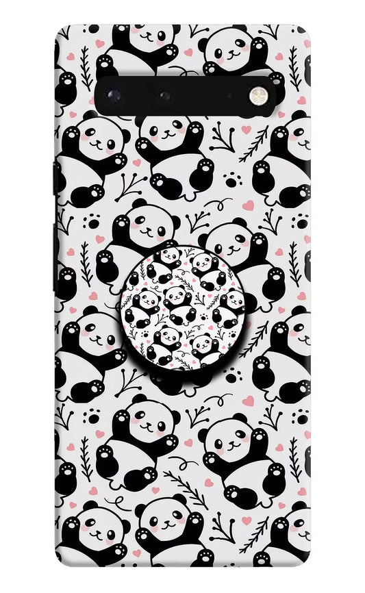 Cute Panda Google Pixel 6 Pop Case by Casekaro
