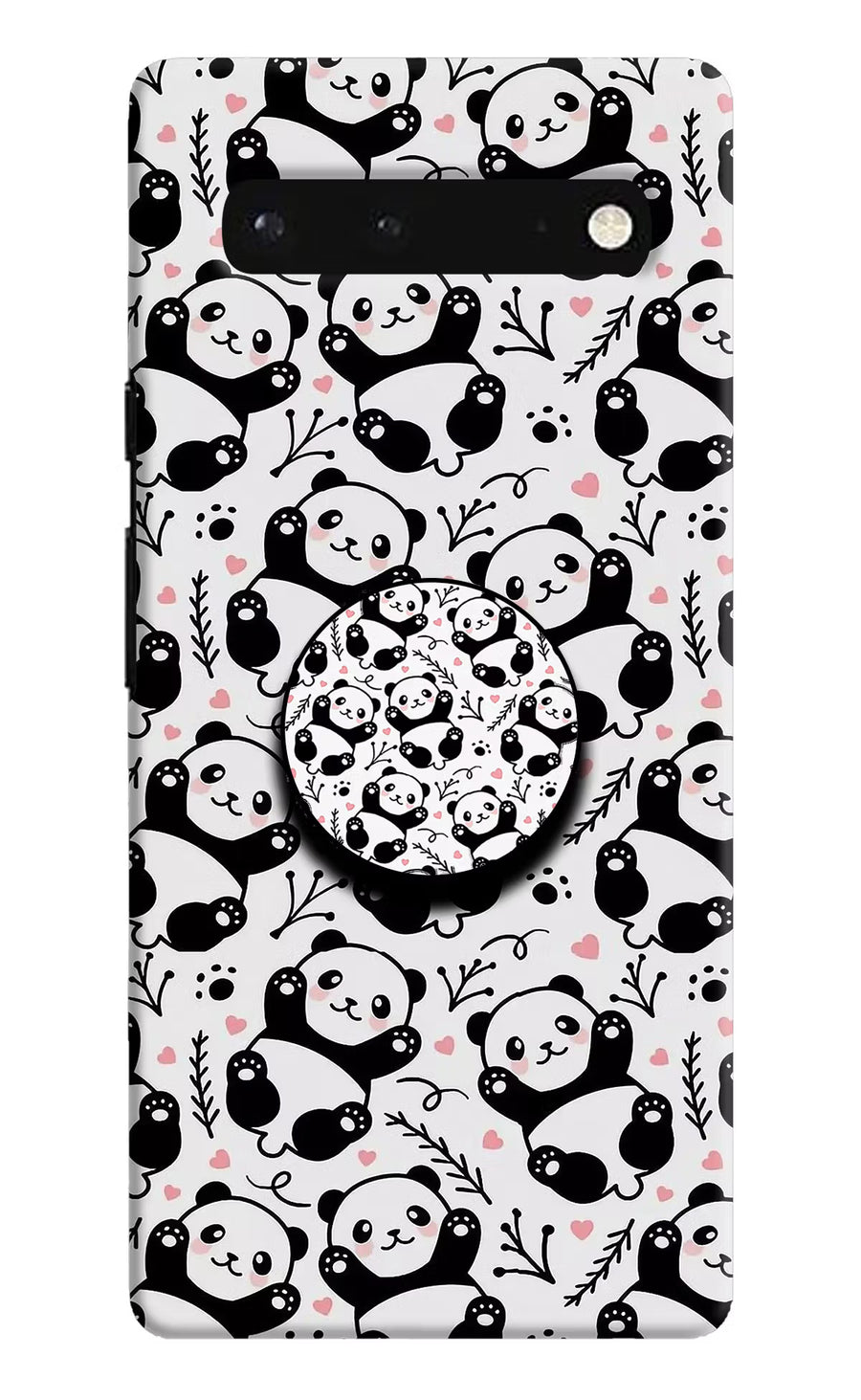 Cute Panda Google Pixel 6 Pop Case, Hard case