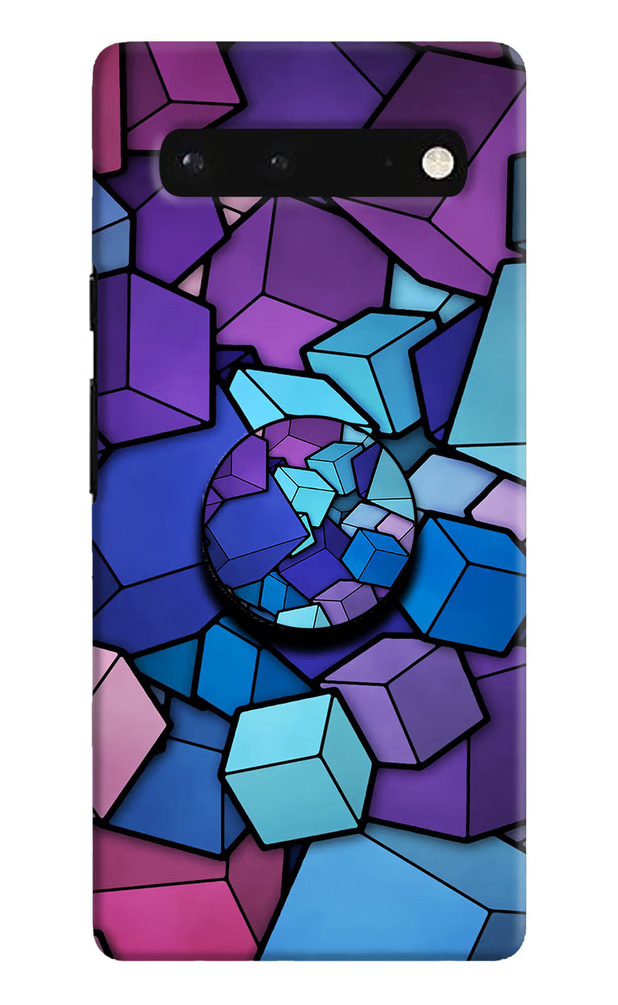 Cubic Abstract Google Pixel 6 Pop Case, Hard case