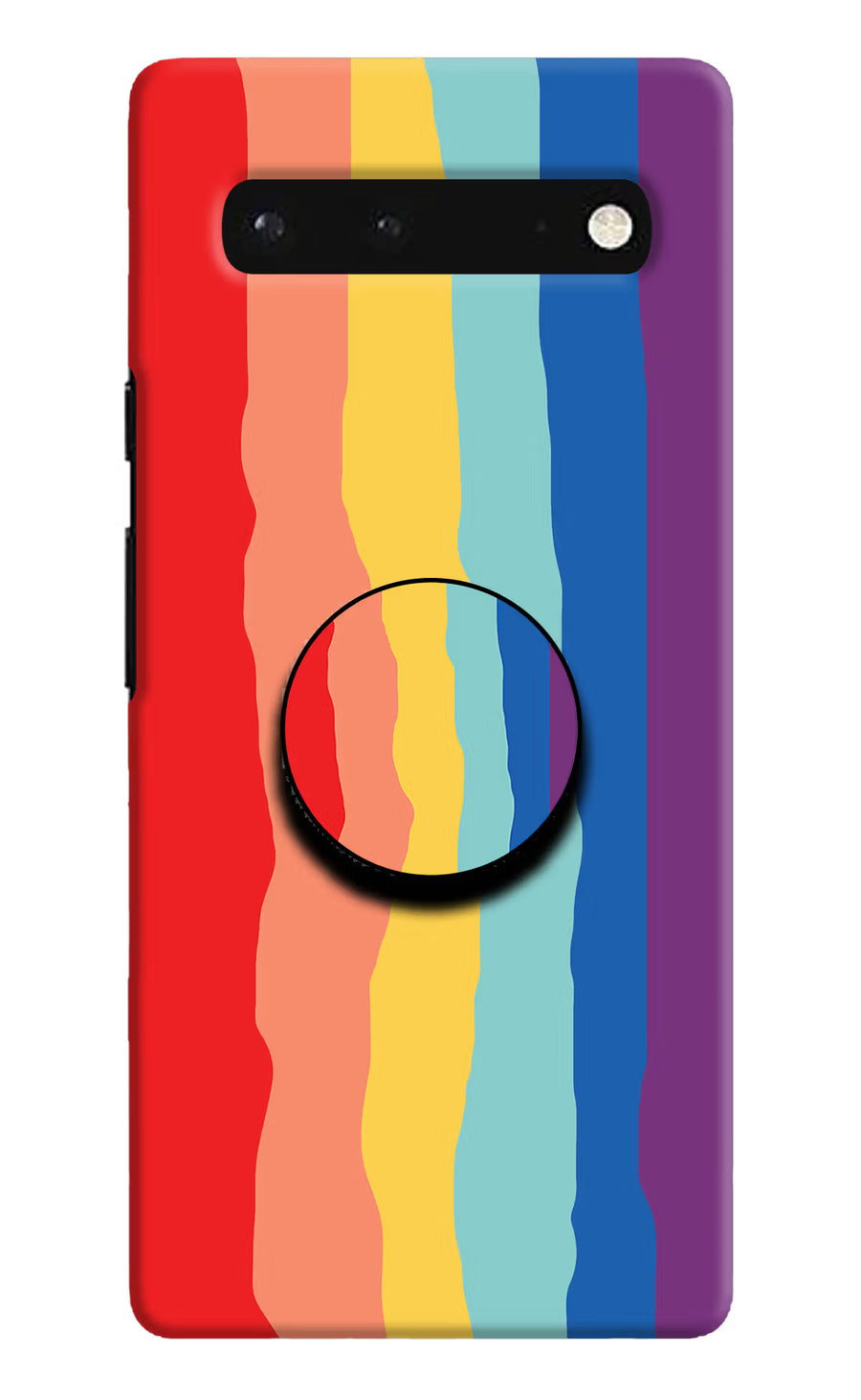 Rainbow Google Pixel 6 Pop Case, Hard case
