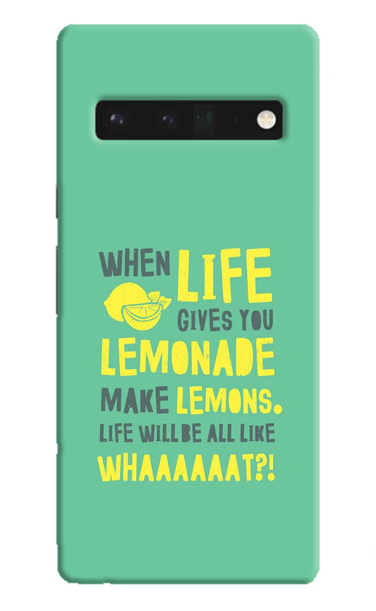 Quote Google Pixel 6 Pro Hard Case Back Cover by Casekaro