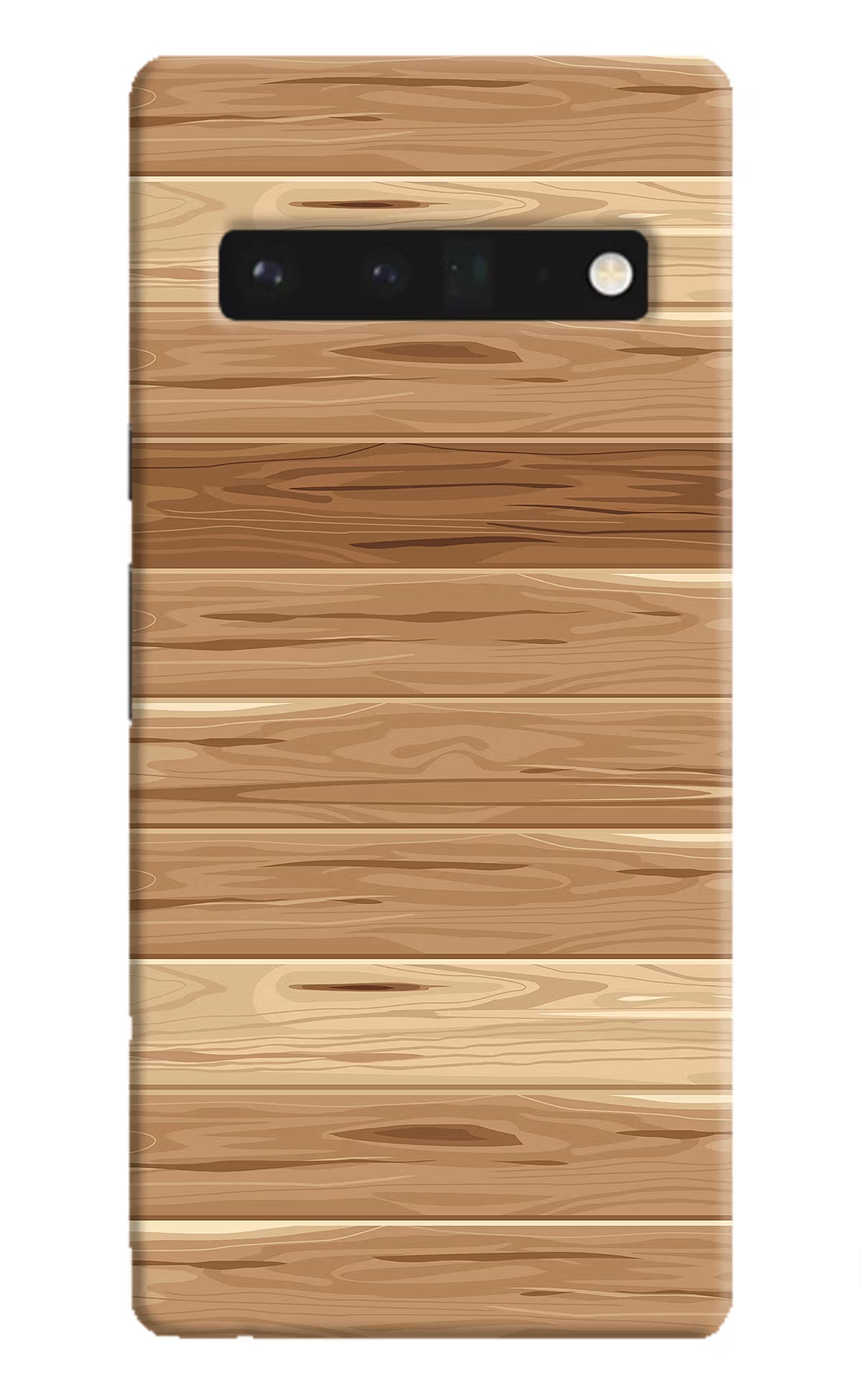 Wooden Vector Google Pixel 6 Pro Hard Case Back Cover by Casekaro