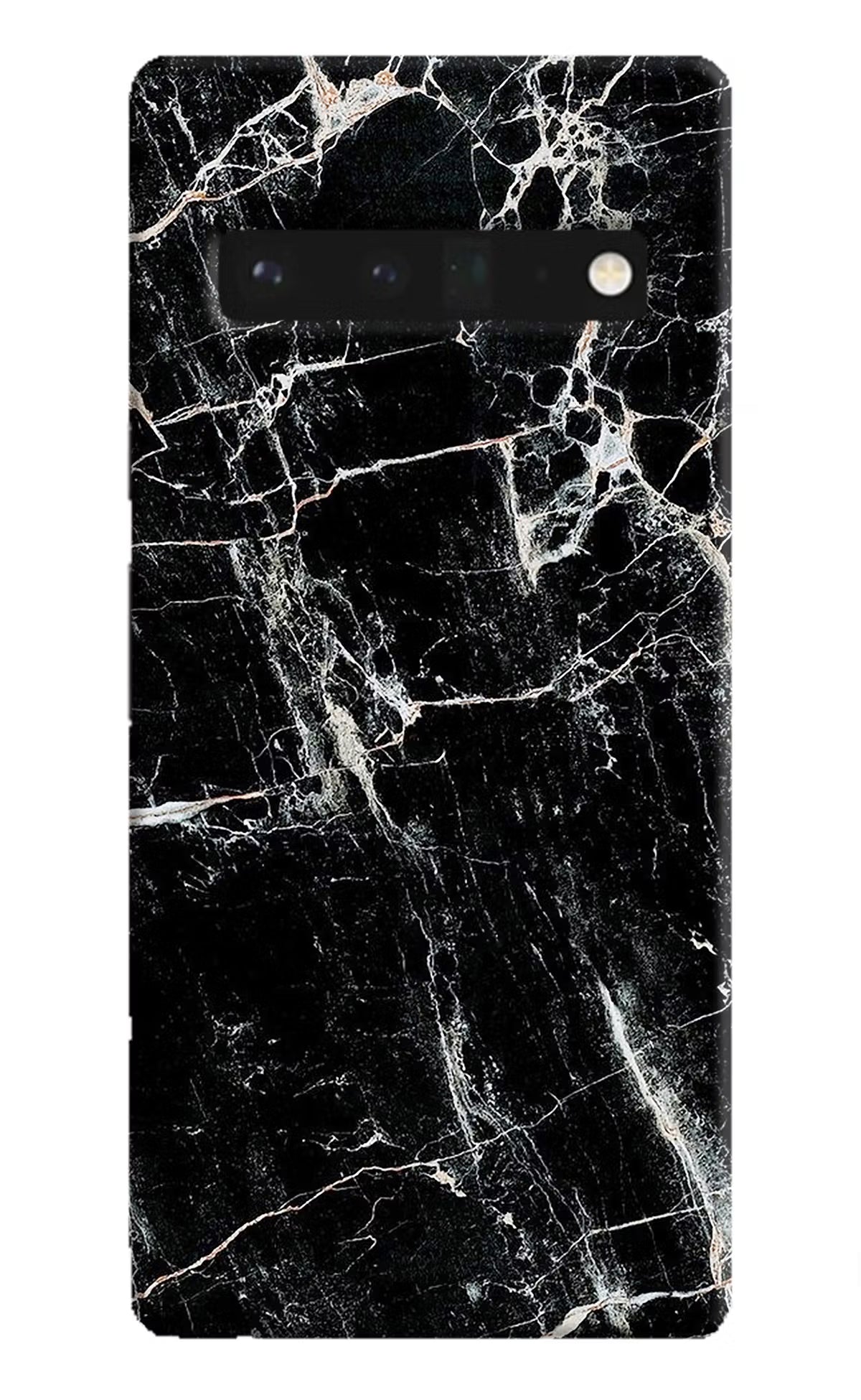 Black Marble Texture Google Pixel 6 Pro Hard Case Back Cover by Casekaro