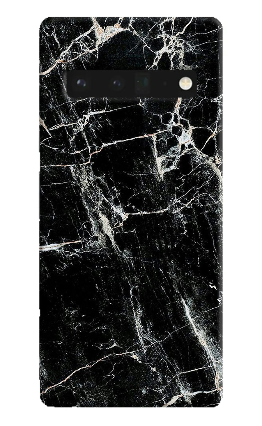 Black Marble Texture Google Pixel 6 Pro Back Cover, Hard case