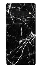 Black Marble Pattern Google Pixel 6 Pro Hard Case Back Cover by Casekaro