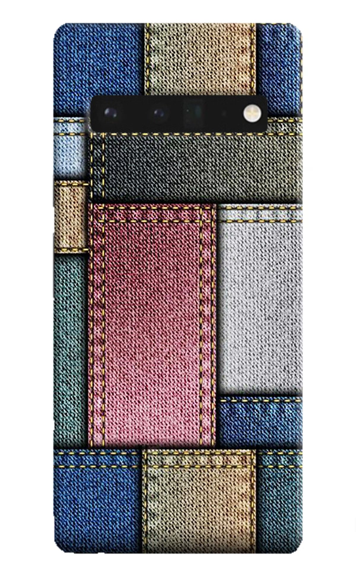 Multicolor Jeans Google Pixel 6 Pro Hard Case Back Cover by Casekaro