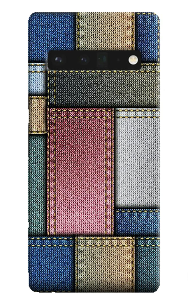 Multicolor Jeans Google Pixel 6 Pro Hard Case Back Cover by Casekaro