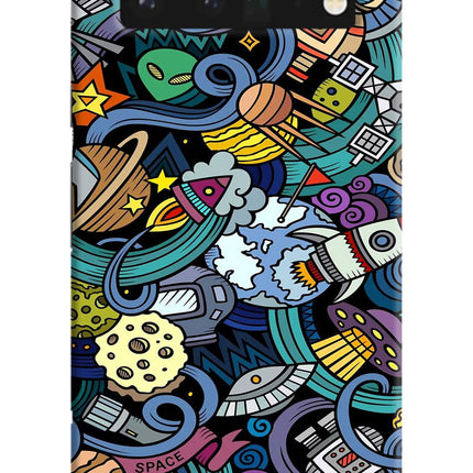 Space Abstract Google Pixel 6 Pro Hard Case Back Cover by Casekaro