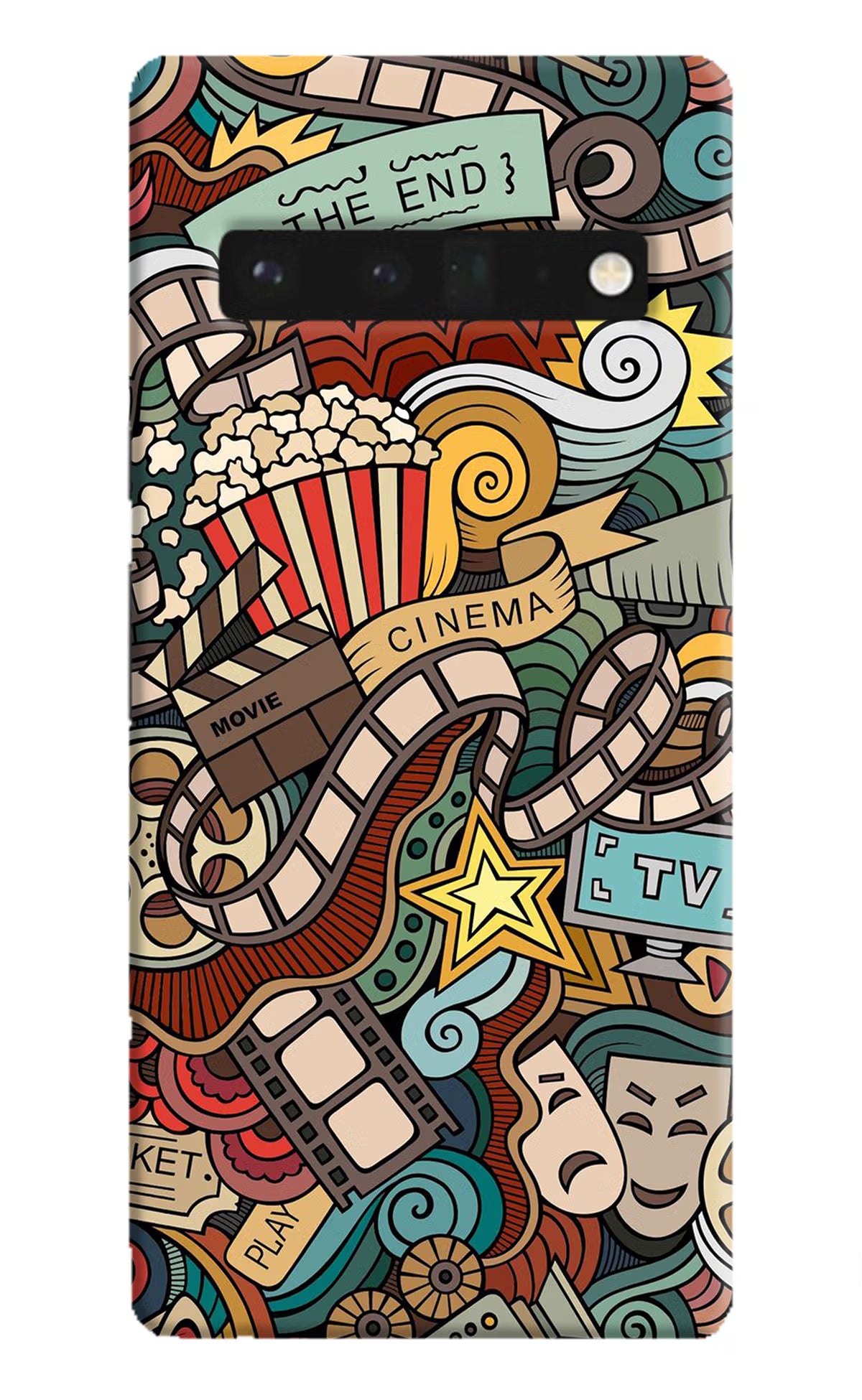 Cinema Abstract Google Pixel 6 Pro Hard Case Back Cover by Casekaro