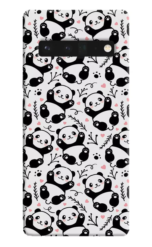 Cute Panda Google Pixel 6 Pro Hard Case Back Cover by Casekaro