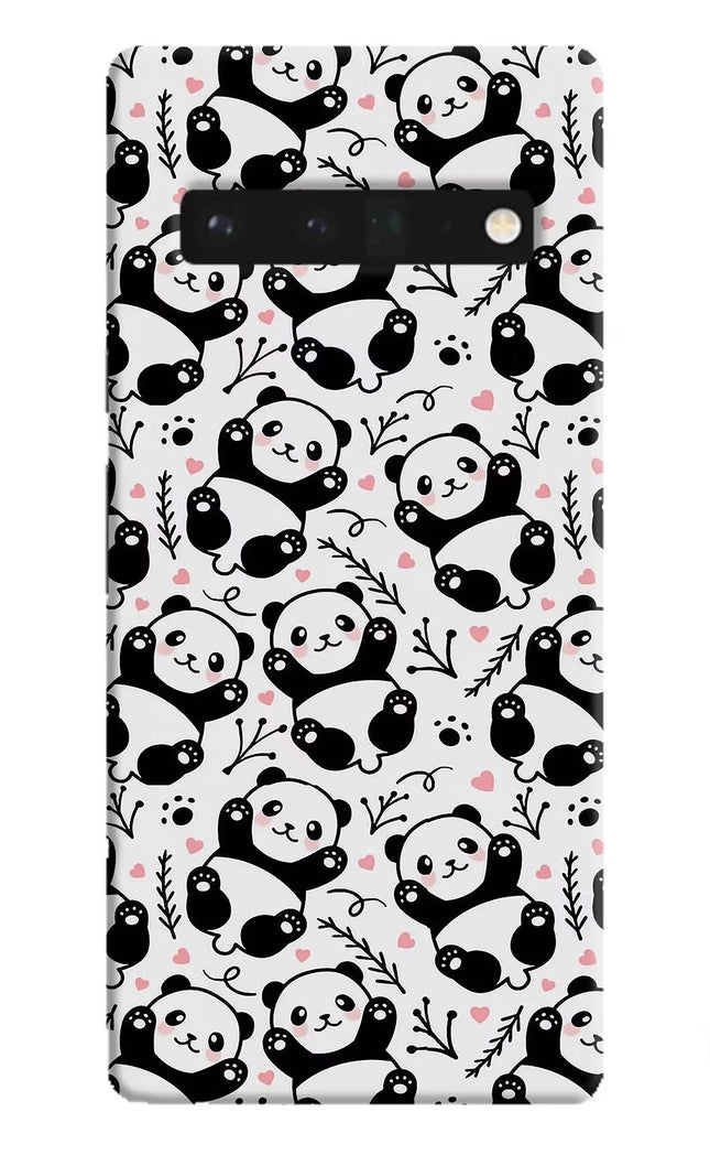 Cute Panda Google Pixel 6 Pro Hard Case Back Cover by Casekaro