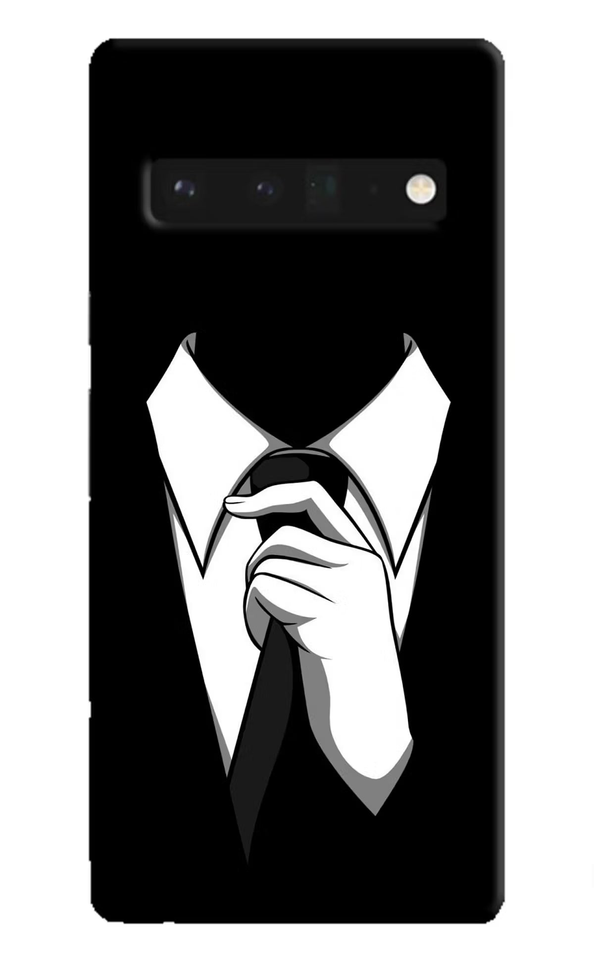 Black Tie Google Pixel 6 Pro Hard Case Back Cover by Casekaro