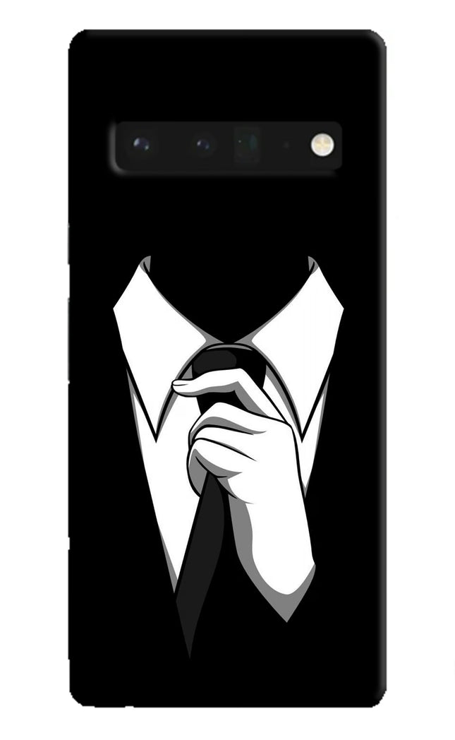 Black Tie Google Pixel 6 Pro Hard Case Back Cover by Casekaro