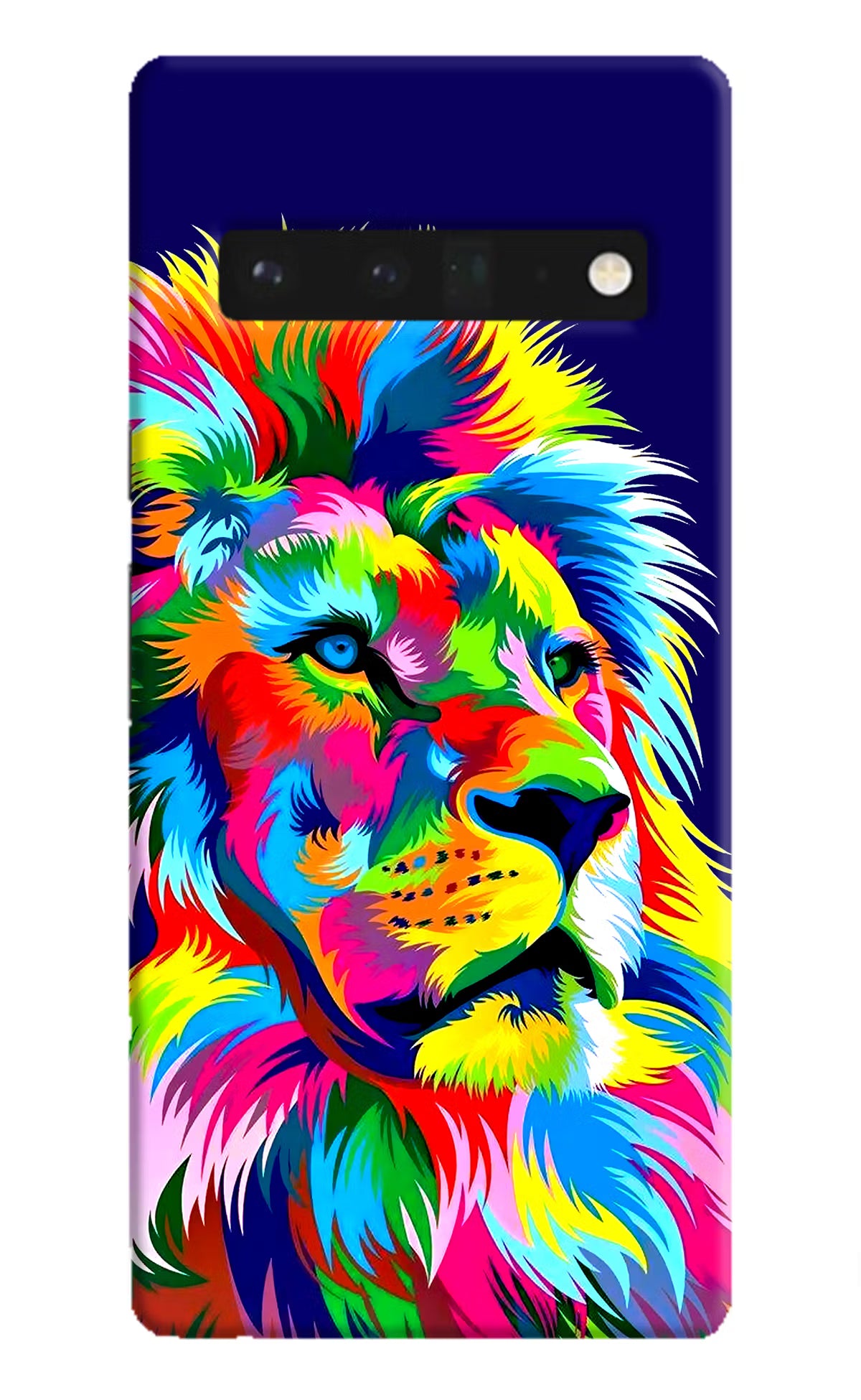 Vector Art Lion Google Pixel 6 Pro Hard Case Back Cover by Casekaro