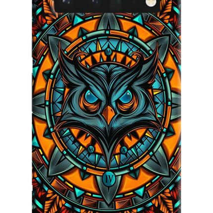 Angry Owl Art Google Pixel 6 Pro Hard Case Back Cover by Casekaro