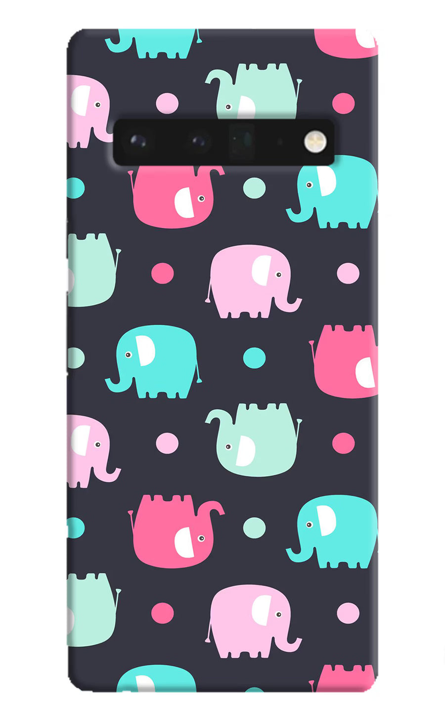 Elephants Google Pixel 6 Pro Back Cover, Hard case